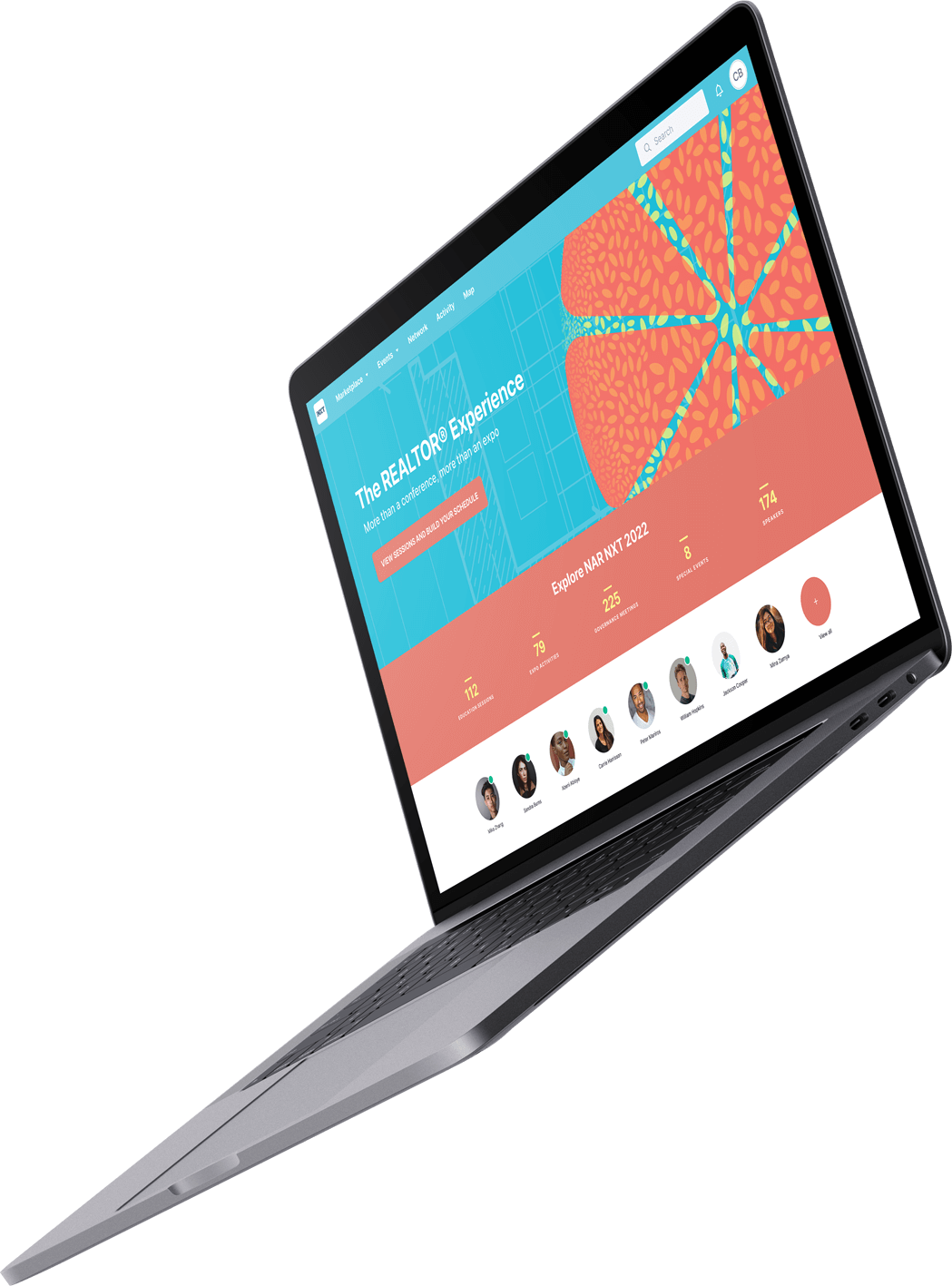 Laptop featuring Sherpa app