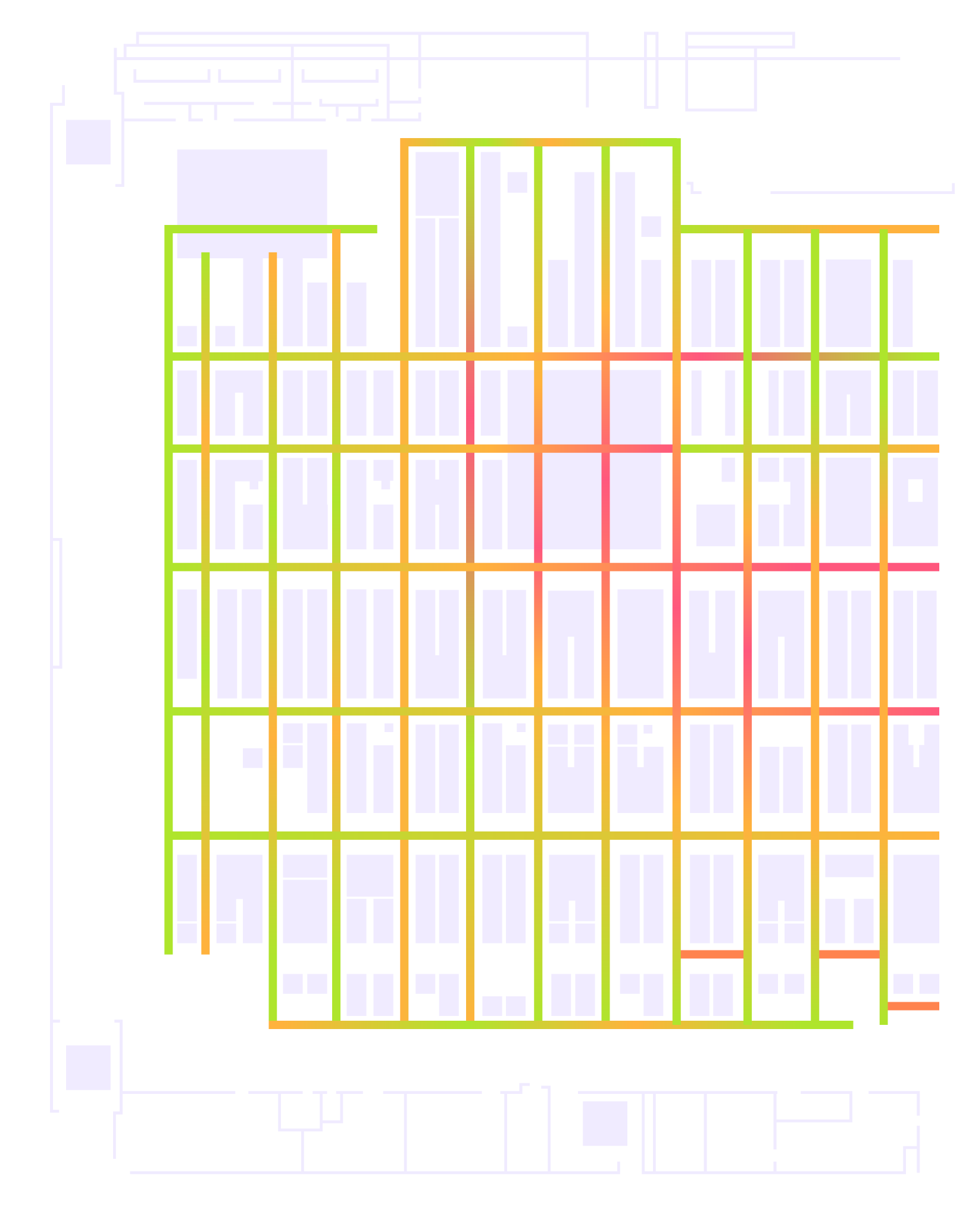 Heatmap of a floor plan